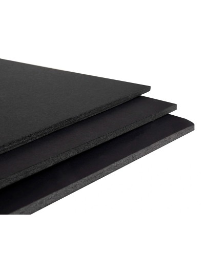 Carton pluma liderpapel negro doble cara 70x100cm espesor 5 mm