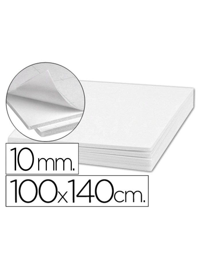Carton pluma liderpapel blanco doble cara 100x140cm espesor 10 mm Carton pluma liderpapel blanco doble cara 100x140cm espesor 10 mm
