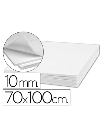 Carton pluma liderpapel blanco doble cara 70x100cm espesor 10 mm