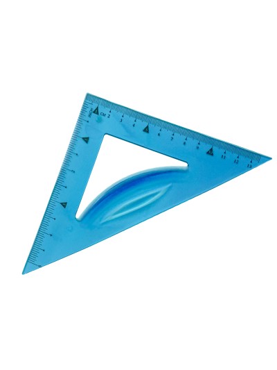 Juego escuadra 21 cm cartabon 21 cm regla 30 cm y semicirculo plastico flexible en petaca liderpapel colores