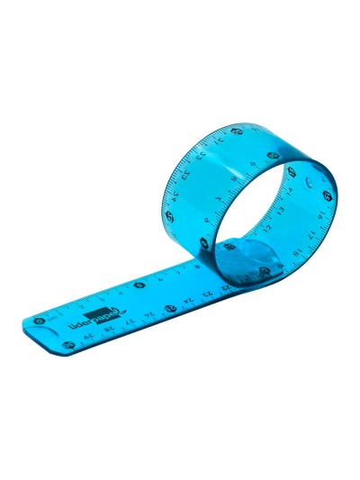 Regla liderpapel plastico flexible 30 cm colores surtidos