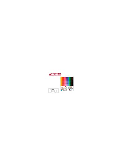 Rotulador alpino textil marker color experience estuche de 10 unidades colores surtidos