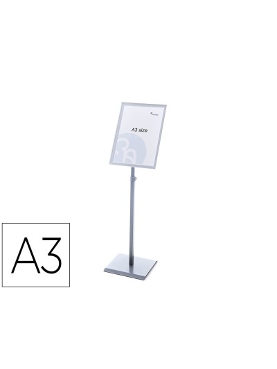 Expositor rocada de suelo magnetico rotativo 90 horizontal/vertical altura ajustable din a3
