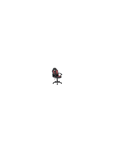 Silla rocada gaming con brazos fijos base nylon con ruedas similpiel negro/rojo 435x430x880-995 mm