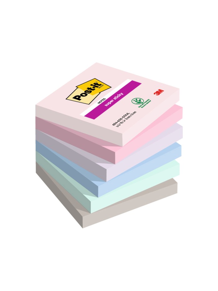 Bloc de notas adhesivas quita y pon post it super sticky carnival 100% pefc 76x127 mm pack de 6 blocs colores Bloc de notas adhesivas quita y pon post it super sticky carnival 100% pefc 76x127 mm pack de 6 blocs colores