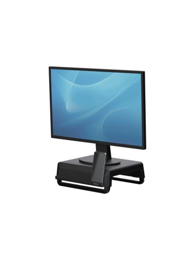 Soporte fellowes para monitor breyta 3 ajustes de altura hasta 30 kg 100% reciclable 350x300x80/118/155 mm negro