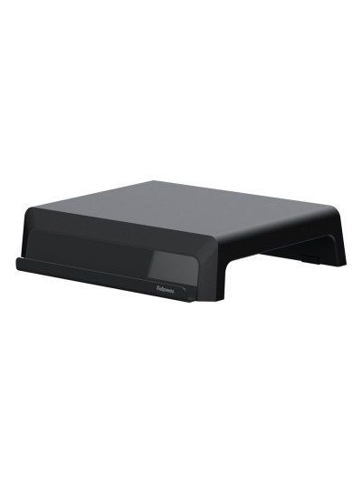 Soporte fellowes para monitor breyta 3 ajustes de altura hasta 30 kg 100% reciclable 350x300x80/118/155 mm negro