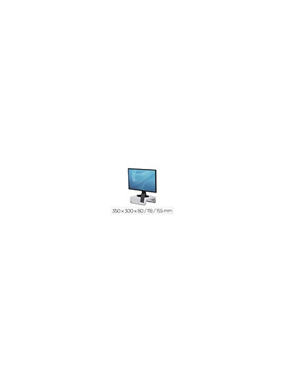 Soporte fellowes para monitor breyta 3 ajustes de altura hasta 30 kg 100% reciclable 350x300x80/118/155 mm blanco
