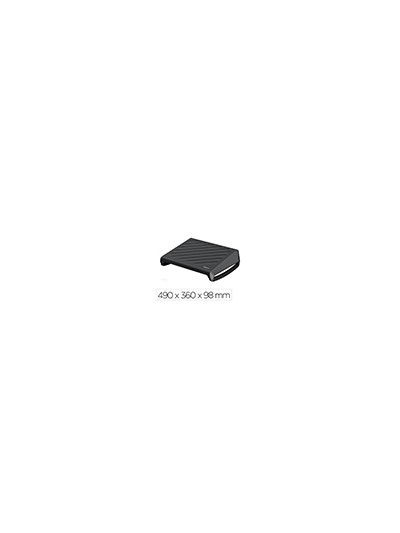 Reposapies fellowes breyta 3 ajustes de altura 100% reciclable 490x360x98 mm color negro