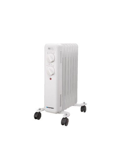 Radiador de aceite blaupunkt 1500w 7 elementos calorificos proteccion sobrecalentamiento con ruedas color blanco