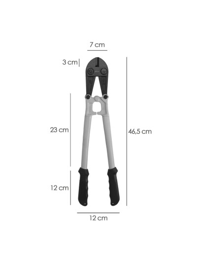 Cortarremaches 450 mm / 18" Hojas de Cromo Vanadio
