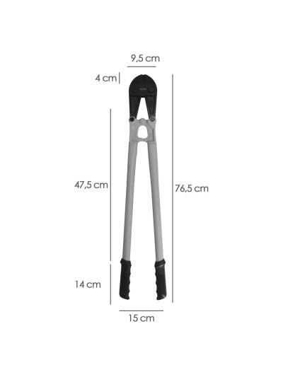 Cortarremaches 750 mm / 30" Hojas de Cromo Vanadio