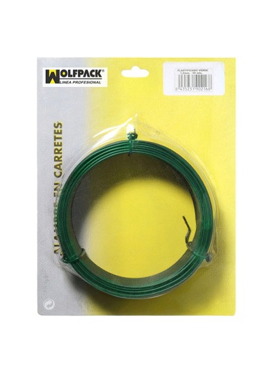 Alambre Plastificado 1,2 mm. Verde (Rollo 50 metros)