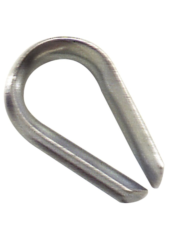 Guardacabos Zincado Para Cable 4 mm.