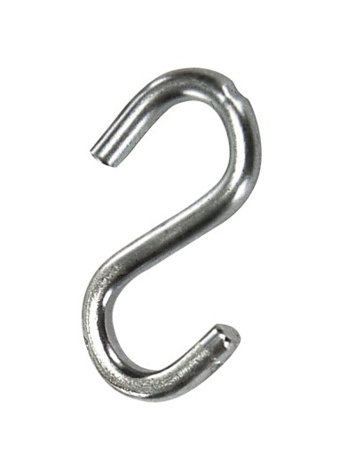 Gancho "S" Hierro Zincado  25 mm.  "Uso Doméstico"