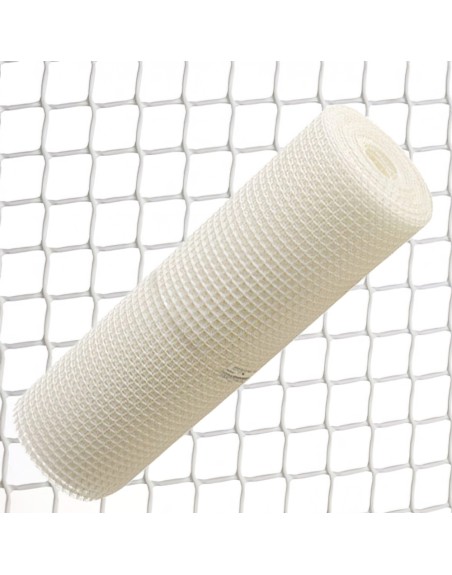 Tela Cuadrada Plastico 1,0 cm. x 1 metro. Blanca Rollo 25 metros
