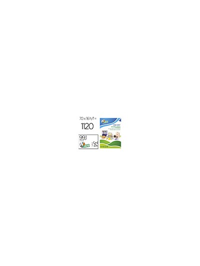 Etiqueta adhesiva tico amarill o fluorescentes permanente fsclaser/inkjet/fotocopia 99,1x34mm caja de 1120 unidades