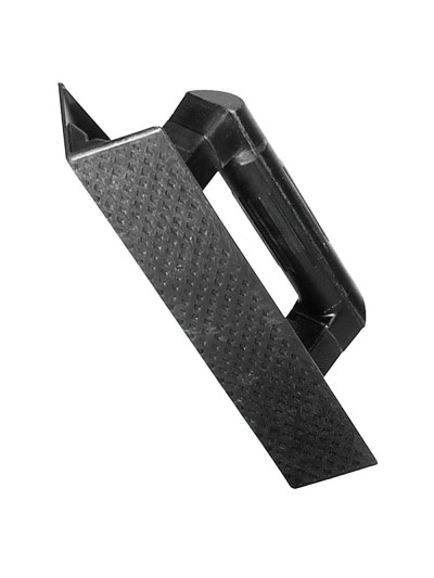 Talocha Plástico Para Rincón Mango Redondo 36 cm. negra