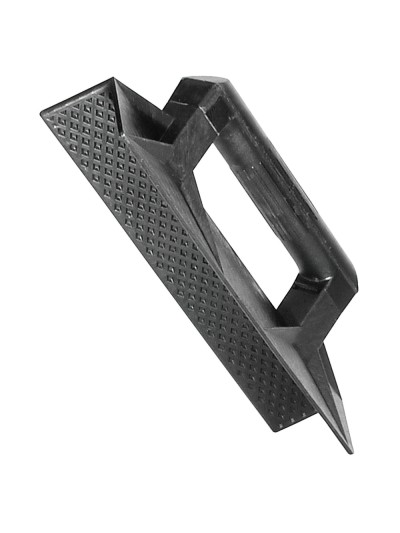 Talocha plástico para esquina mango redondo 36 cm. negra