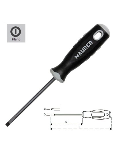 Destornillador Maurer Vaciada 1,0x5,5x150 mm.
