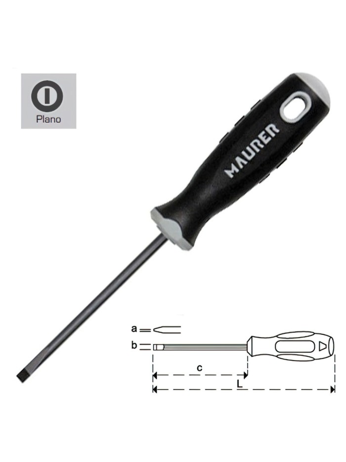 Destornillador Maurer Vaciada 1,0x5,5x150 mm.
