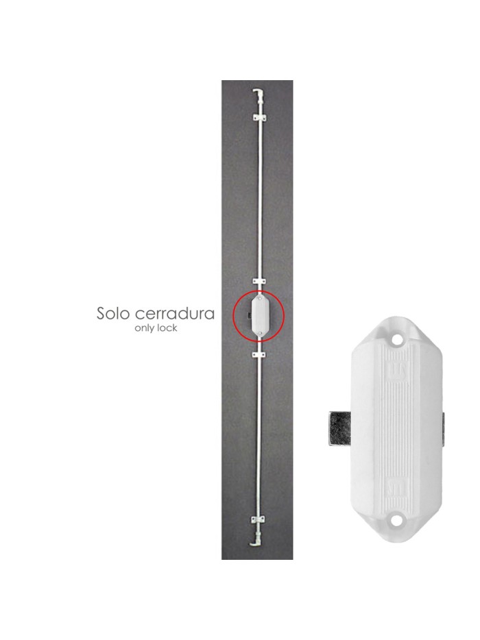 Cerradura Falleba Sin Llave 93/ Blanco
