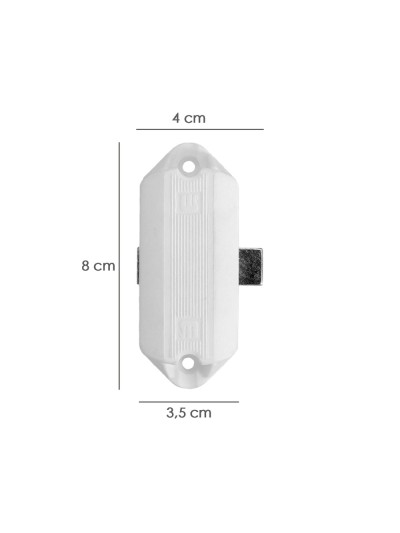 Cerradura Falleba Sin Llave 93/ Blanco