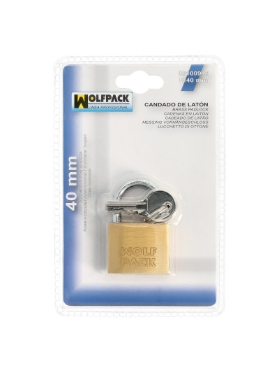 Candado Laton Arco Normal  40 mm.