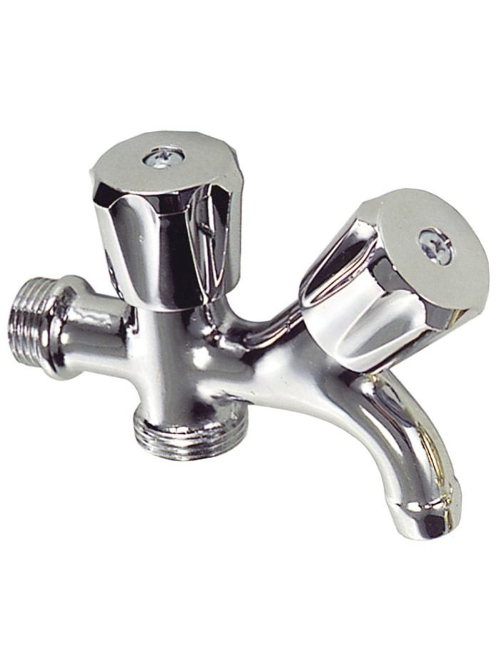 Grifo Lavadora Doble 1/2"