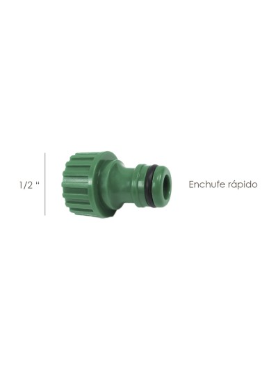 Adaptador Manguera Plastico 1/2 Hembra  Blister
