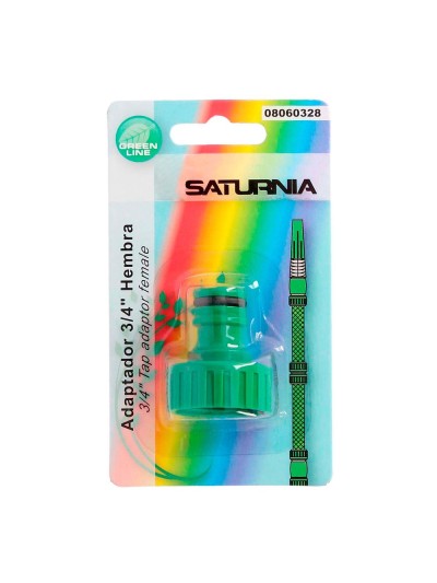 Adaptador Manguera Plastico 3/4 hembra  Blister