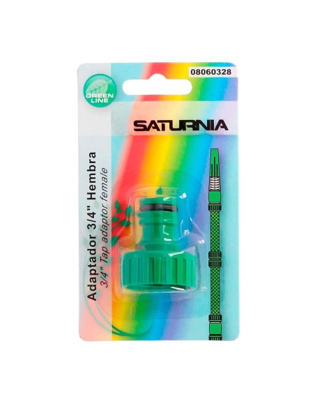 Adaptador Manguera Plastico 3/4 hembra  Blister