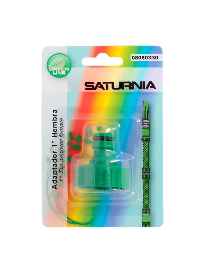 Adaptador Manguera Plastico 1" hembra  Blister