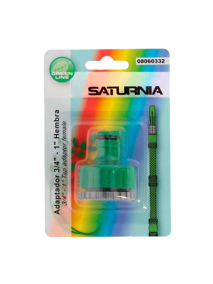 Adaptador Manguera Plástico 3/4 - 1" Hembra   Blister