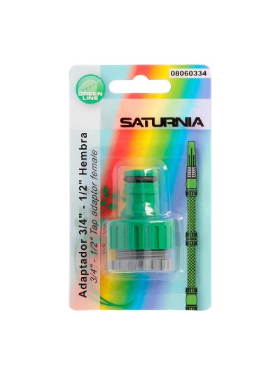 Adaptador Manguera Plastico 3/4-1/2" Hemba Blister