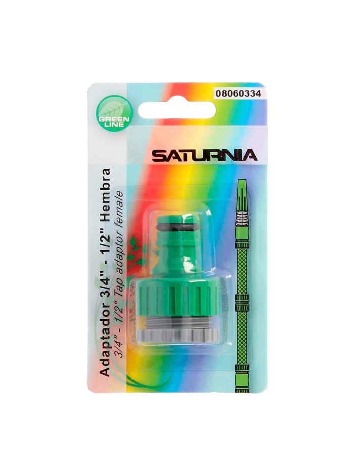 Adaptador Manguera Plastico 3/4-1/2" Hemba Blister
