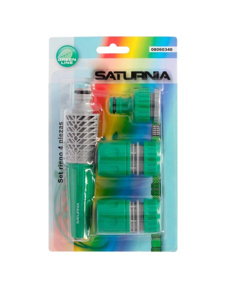 Set Riego Plastico4 Piezas Saturnia