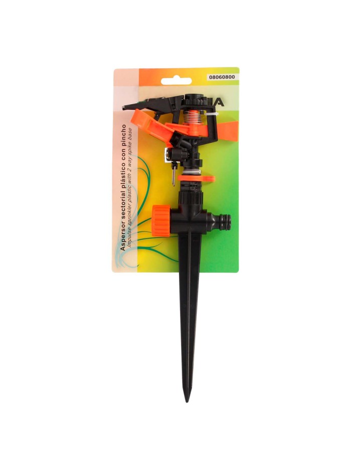 Aspersor plástico sectorial con pincho