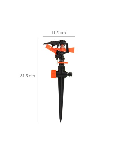 Aspersor plástico sectorial con pincho