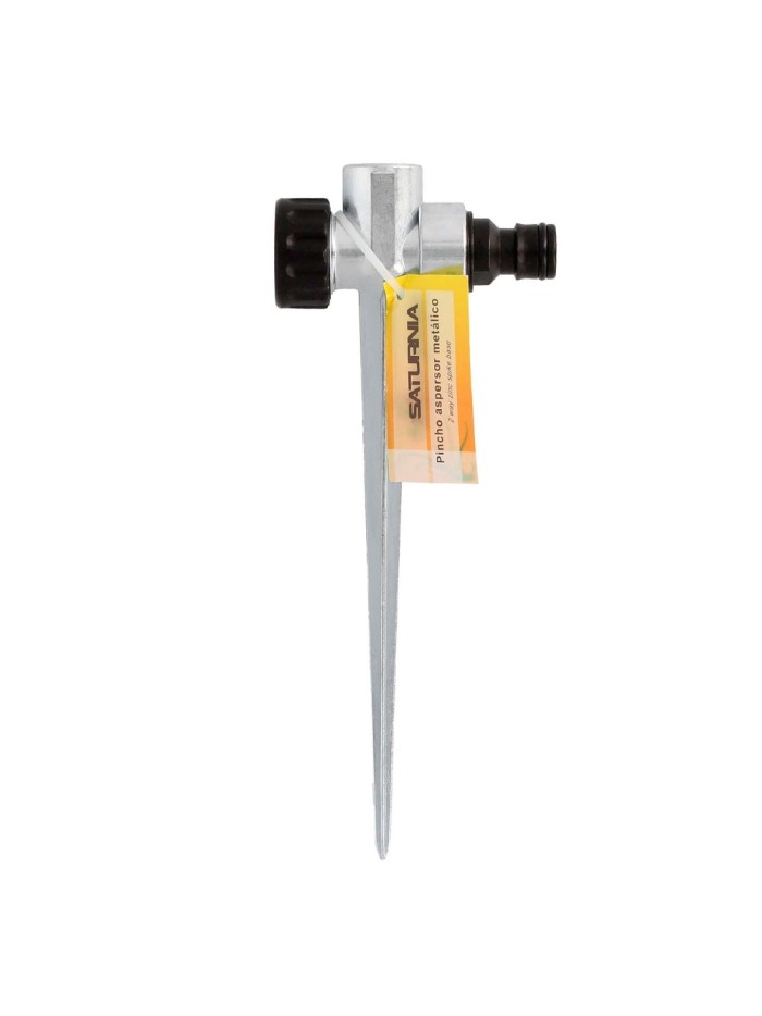 Pincho Para Aspersor Metalico Saturnia Con Racord Manguera