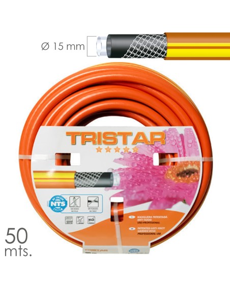 Manguera Tricotado No Torsion 15 mm. - 5/8" Rollo 50 metros