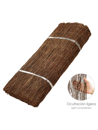 Brezo Natural Ocultación Ligera, Rollo 5 x 1,5 metros, División, Jardín, Sombras, etc.