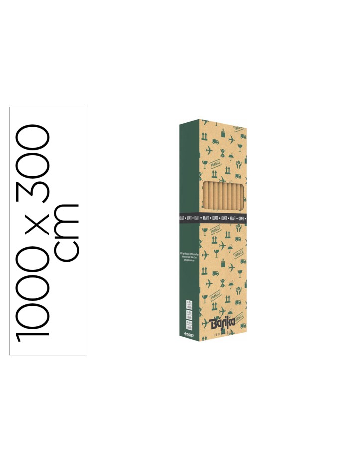 Papel de regalo basika kraft liso rollo ancho 100 cm longitud 3 mt gramaje 50 gr Papel de regalo basika kraft liso rollo ancho 100 cm longitud 3 mt gramaje 50 gr