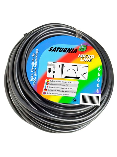 Goteo Microtubo Pvc (Rollo 10 Metros) Saturnia