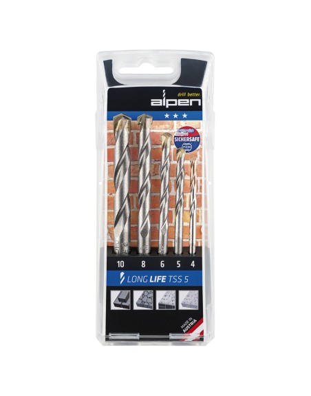 Estuche Brocas Alpen Widia Long Life 5 Piezas