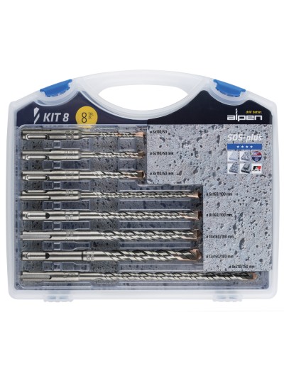 Estuche Brocas Alpen Sds Plus 8 Piezas Kit
