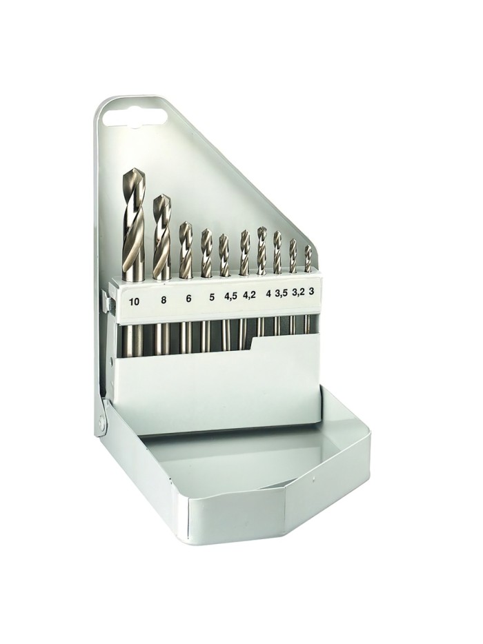 Estuche Brocas Alpen Cobalto Nirosta 10 Piezas