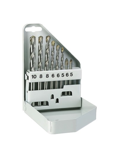 Estuche Brocas Alpen Ceramica / Cristal 8 Piezas