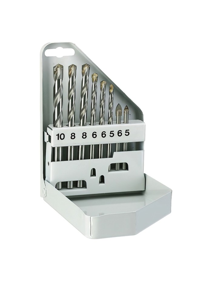 Estuche Brocas Alpen Ceramica / Cristal 8 Piezas