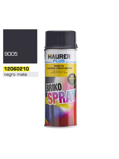 Spray Pintura Negro Mate Profundo 400 ml.